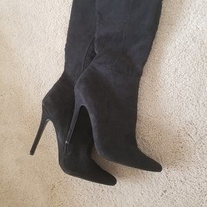 Forever 21 Faux Suede High Heel Boots - Size 10